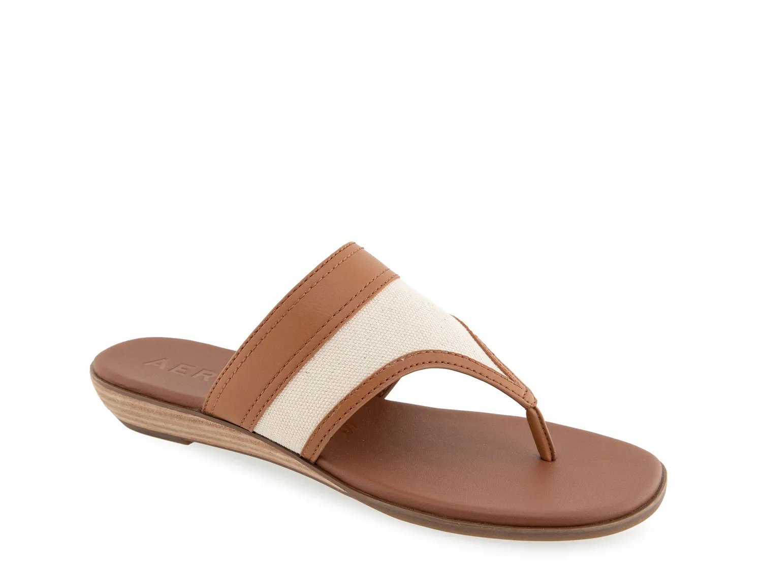 Сандалии Aerosoles Gesa Wedge Sandal, Natural Tan Canvas