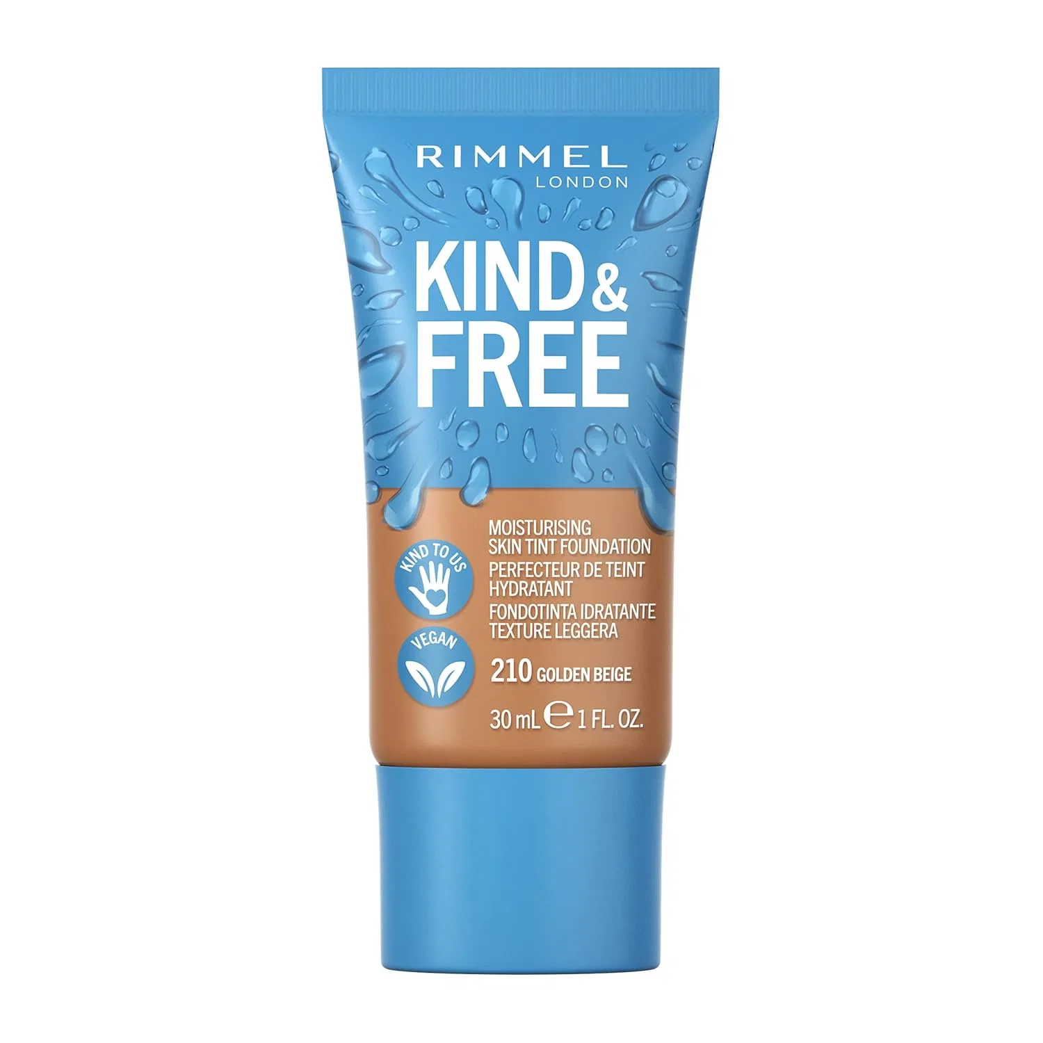 Тональный крем «K&F Skin Tint 201 Classic Beige» от Rimmel Rimmel, Golden Beige