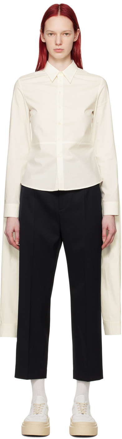 

Удлиненная рубашка цвета Off-White MM6 Maison Margiela