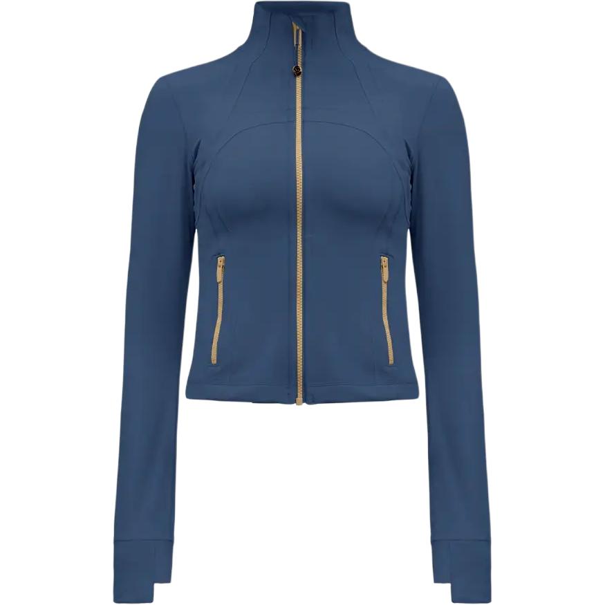 

Йога-кофта для женщин Lululemon, twill синий золотой/bltw/золотой/золотой