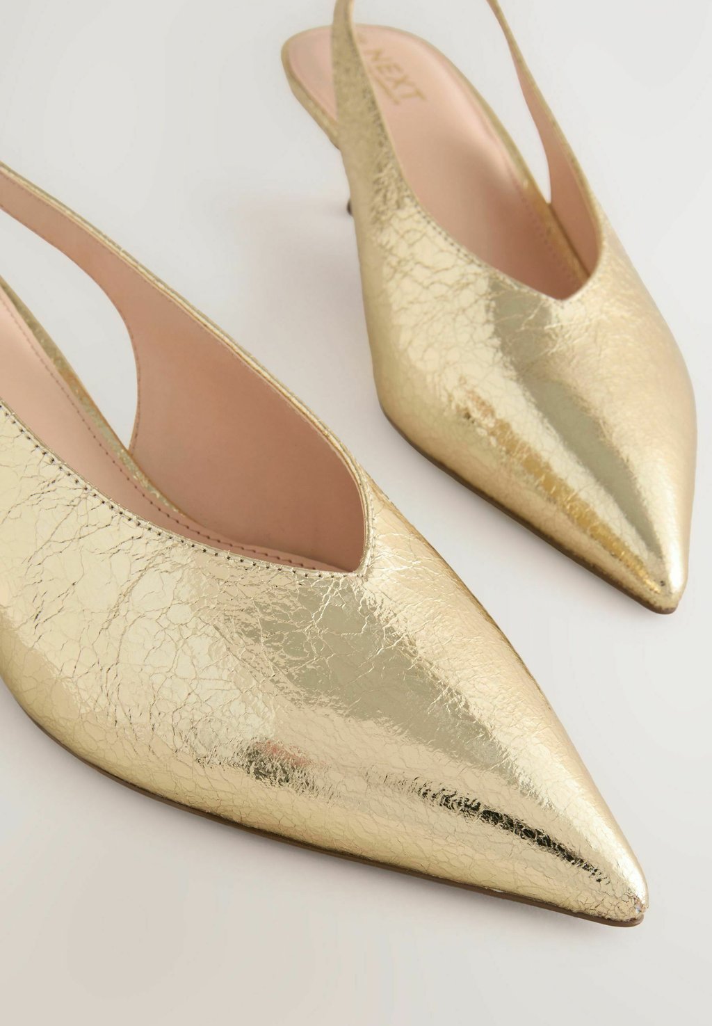 Классические туфли на каблуке STANDARD WIDE FIT - FOREVER COMFORT POINT TOE LOW WIDE Next, цвет Mottled Yellow — фото 4