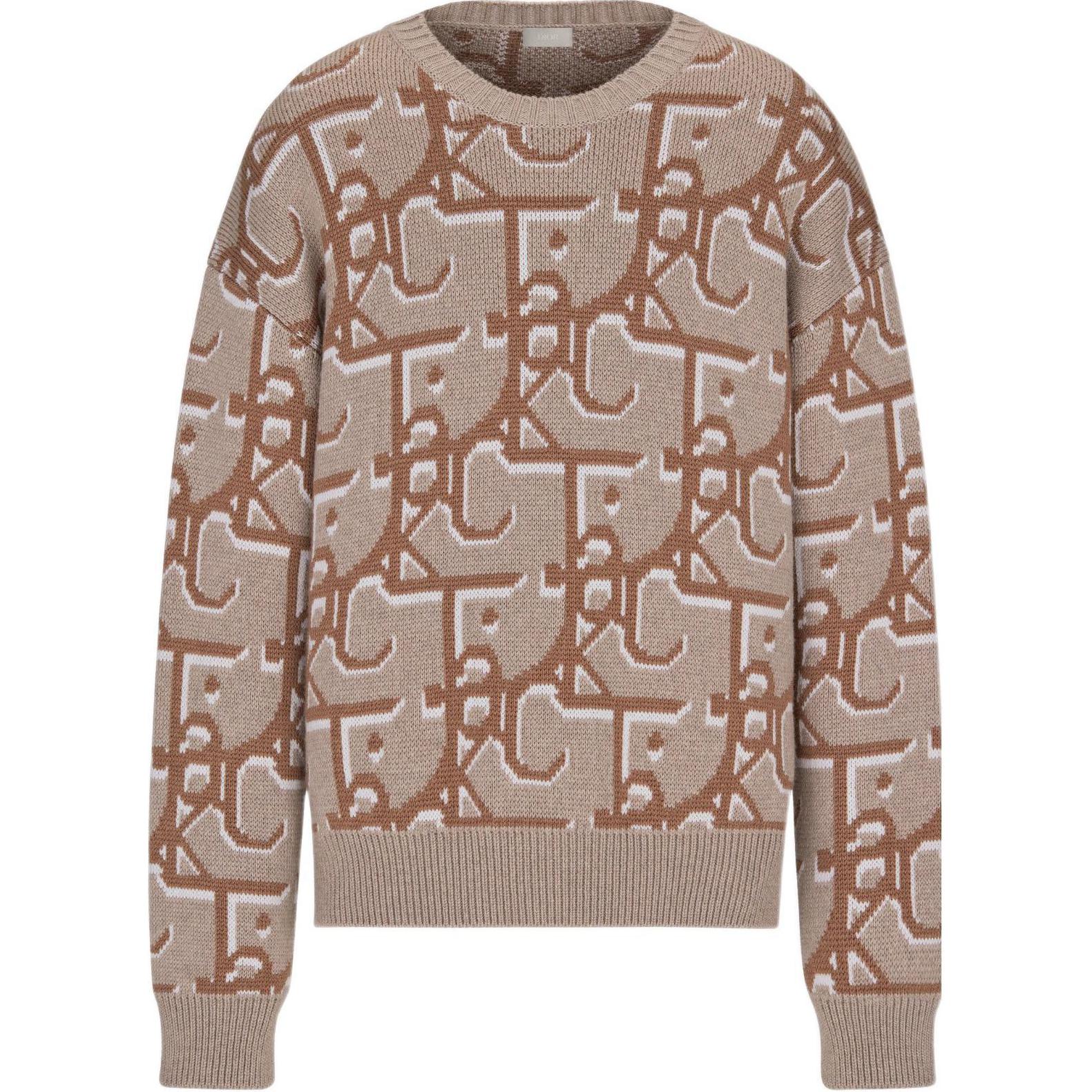 

Cactus Jack Oversized Sweater DIOR, Бежево-коричневый