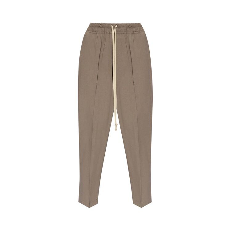 

Брюки Rick Owens Drawstring Ataires Cropped Trousers Dust, коричневый