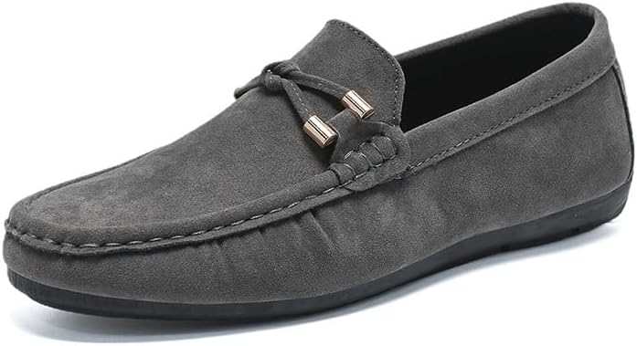 

Мокасины JIADELI для мужчин, замшевая верхняя часть, серый