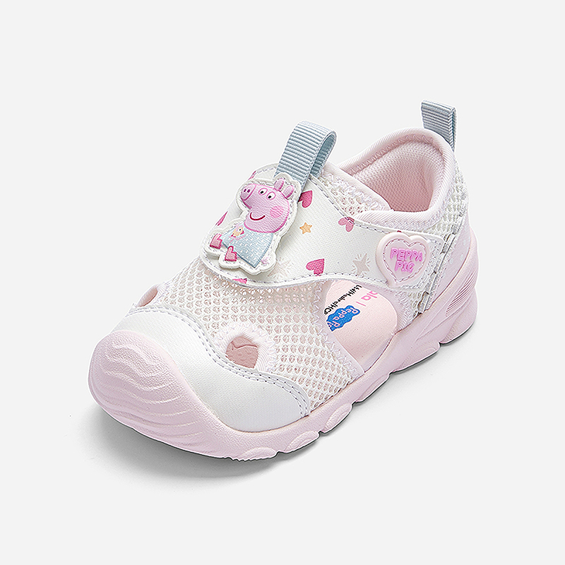 BALABALA XIAOZHUPEIQI x Slip Resistant And Breathable низкие детские кроссовки Dream Pink для малышей — фото 3