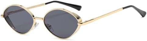 

Солнцезащитные очки овальной формы 2027 года для женщин, с дужками из витой стали, винтажная металлическая оправа, защита от ультрафиолета UV400 MTZJH, S21032-c01-gray