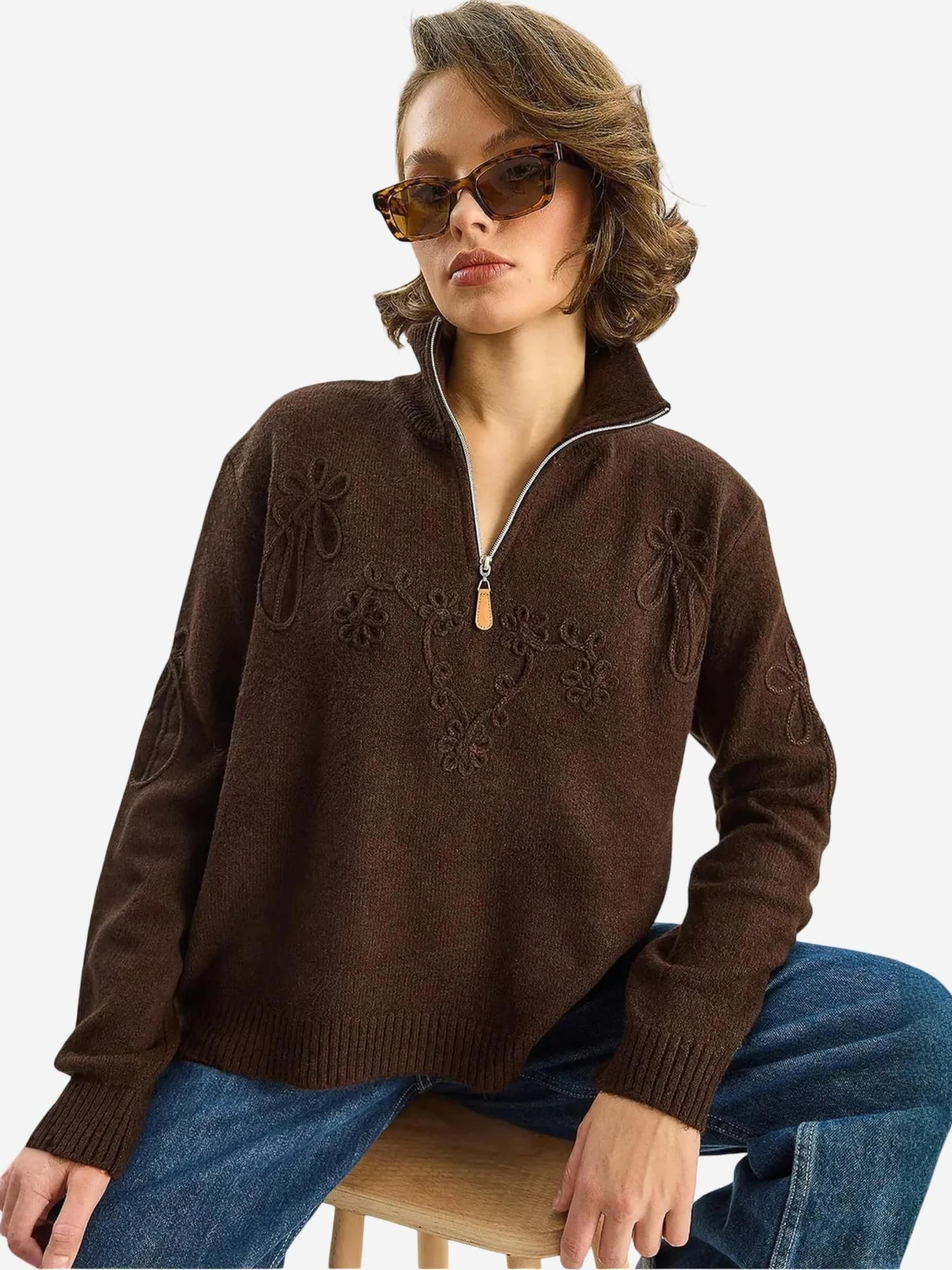 

Bianco Lucci Свитер в цвете шоколад