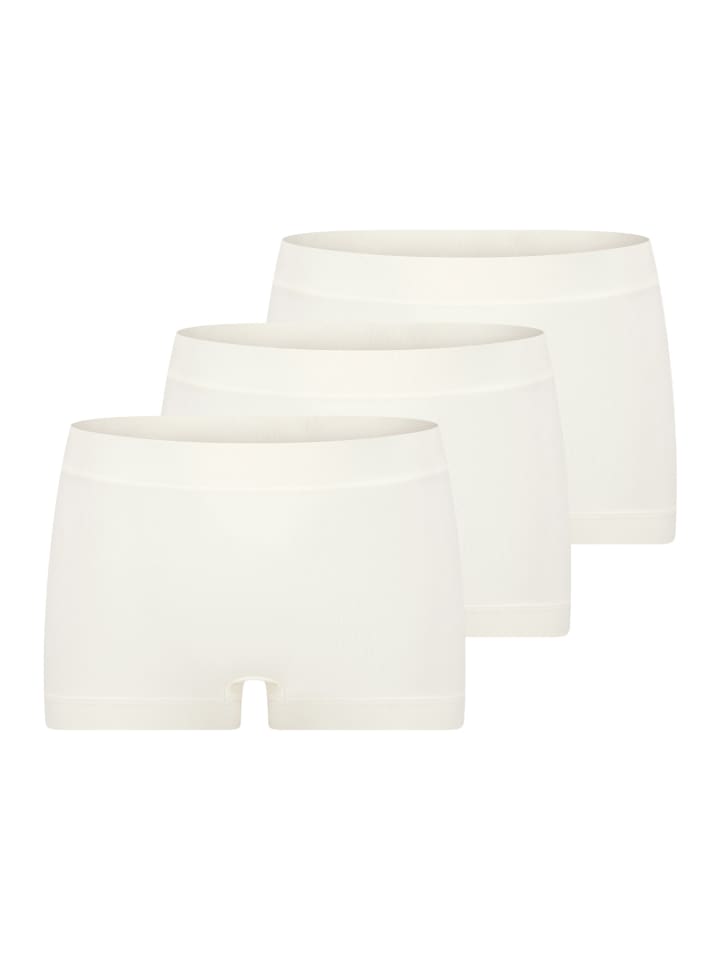 

Schiesser Трусы-слипы из уникального хлопка кремового цвета