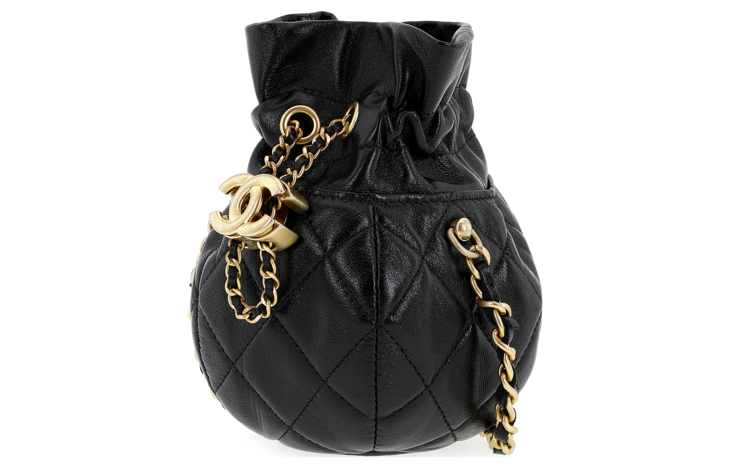 Яркая клатч на одно плечо из ягненка черный CHANEL — фото 3