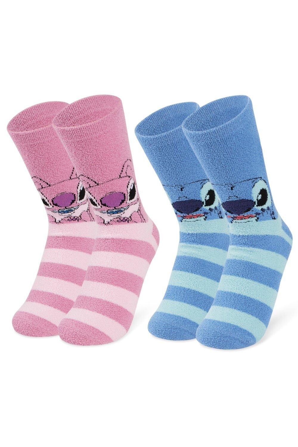 

Набор носков Stitch & Angel, 2 шт. Disney, мультиколор