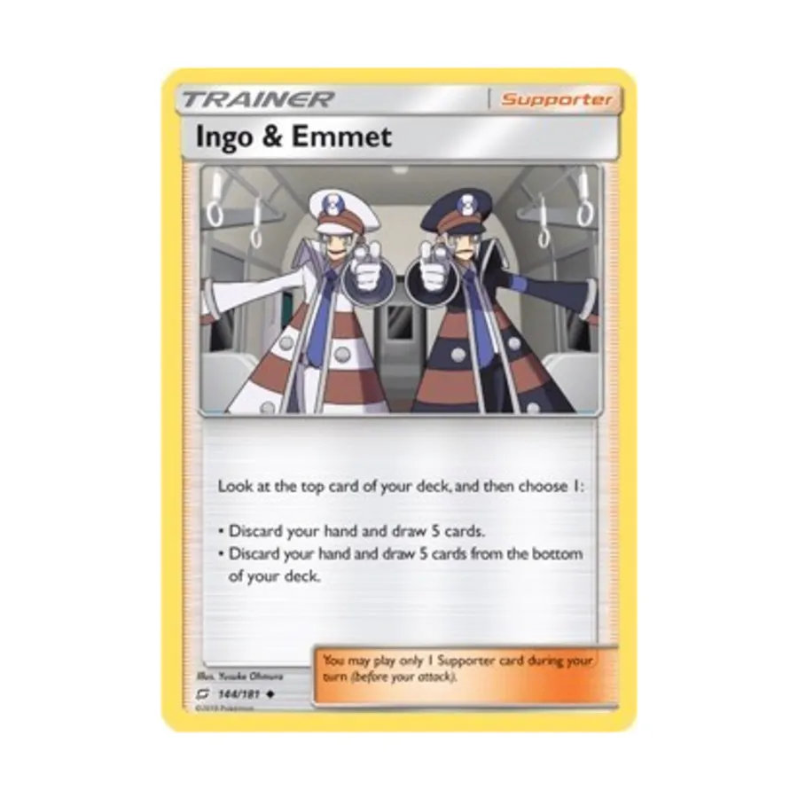 

CCG Инго и Эммет (Ю) #144, Pokemon - SM - Team Up - Singles