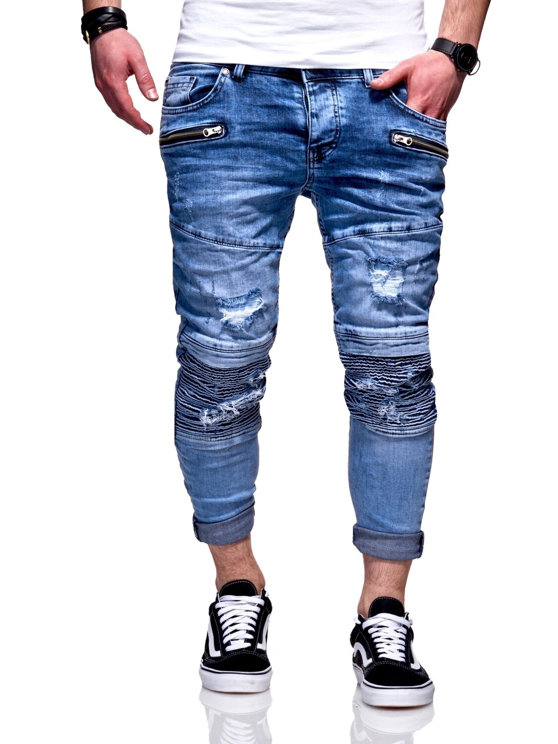 

Джинсы behype hose PHARREL, светло синий