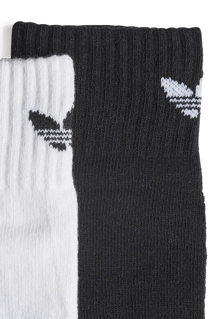 Носки детские нескользящие, 2 пары Adidas, белый/черный — фото 2