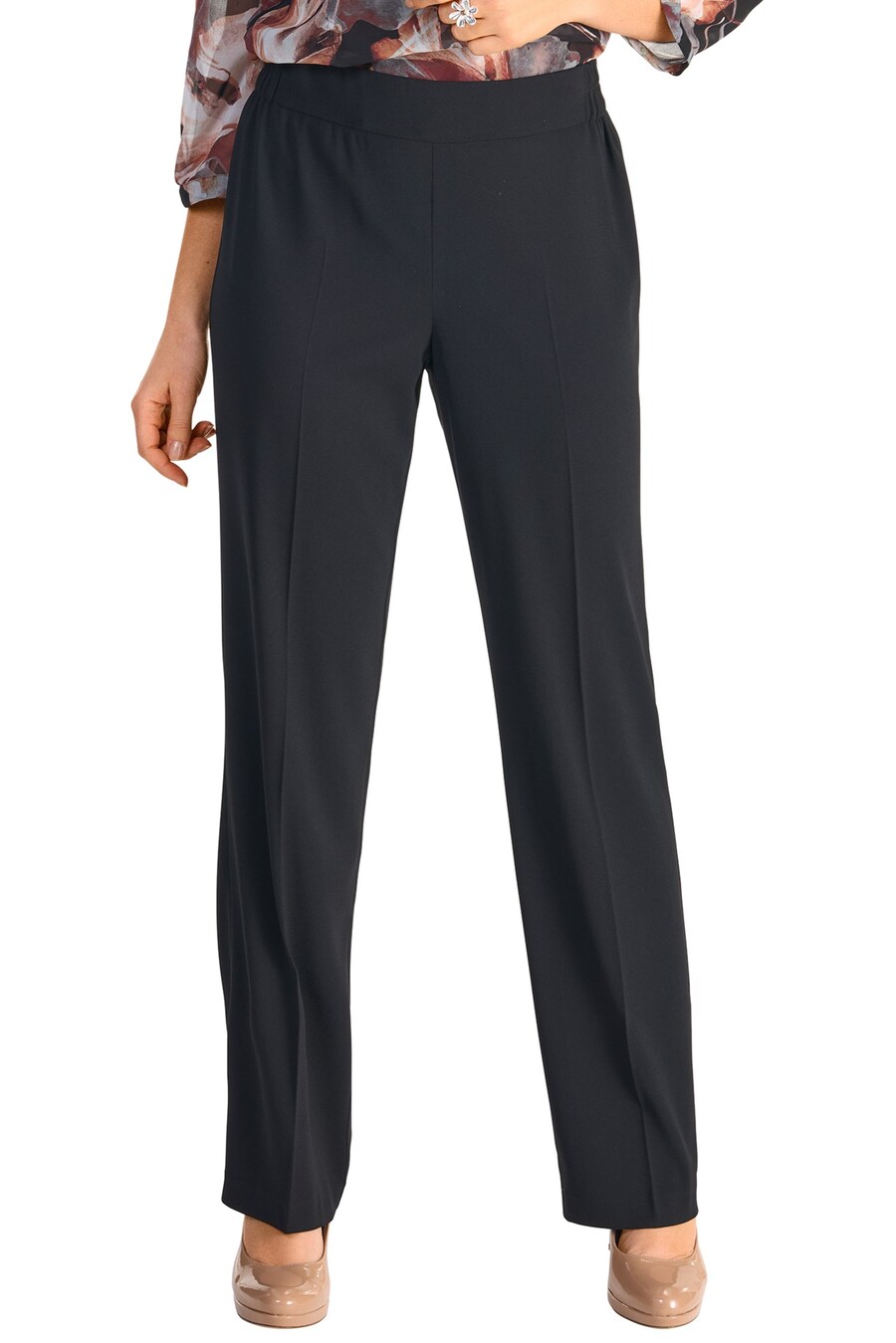 

Брюки HERMANN LANGE Collection Regular Pleated Pants, черный
