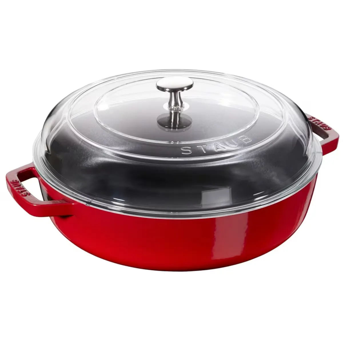 

Кастрюля Staub со стеклянной крышкой, вишня