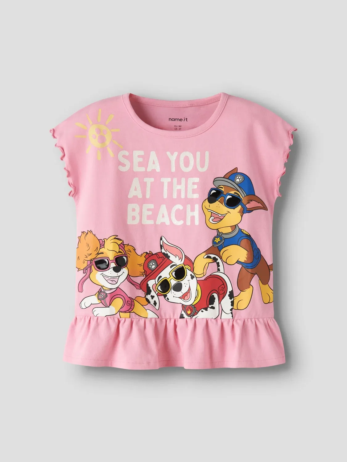 Топ Paw Patrol с принтом, Name it, pink drink — фото 3