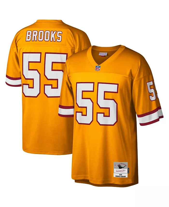 

Мужская футболка Derrick Brooks оранжевая Tampa Bay Buccaneers Big and Tall 1995 Legacy Retired Player Mitchell & Ness