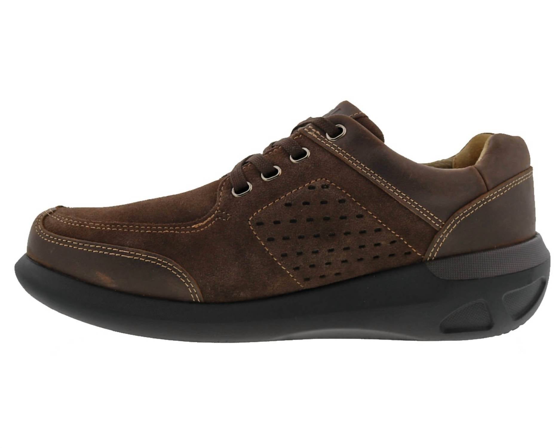 Мужские туфли Miles из темно-коричневой кожи Drew Shoes — фото 3