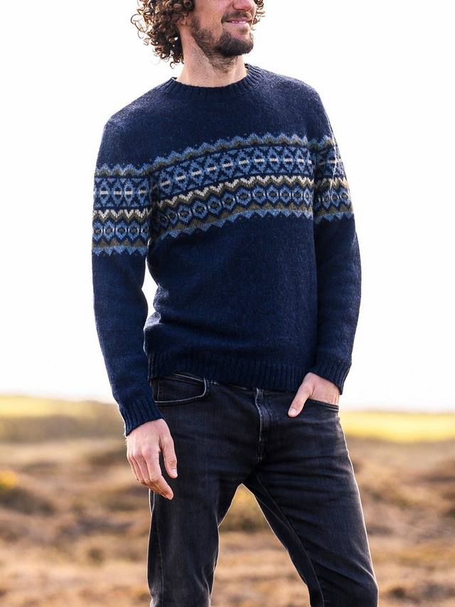 

Фер-Айл шерстяной джемпер Celtic & Co., Dark Navy