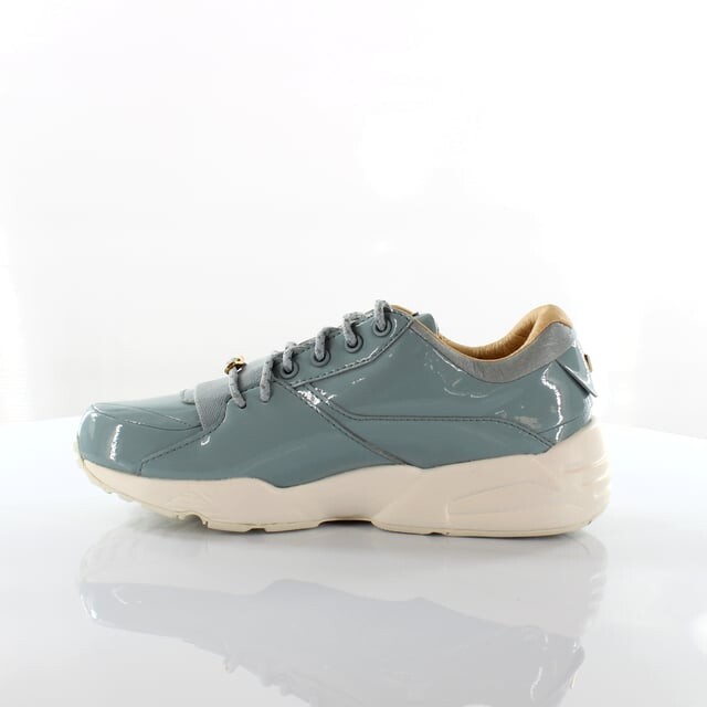 R698 женская лакированная кожаная женская поилка на шнуровке 362274 02 Puma, синий — фото 3