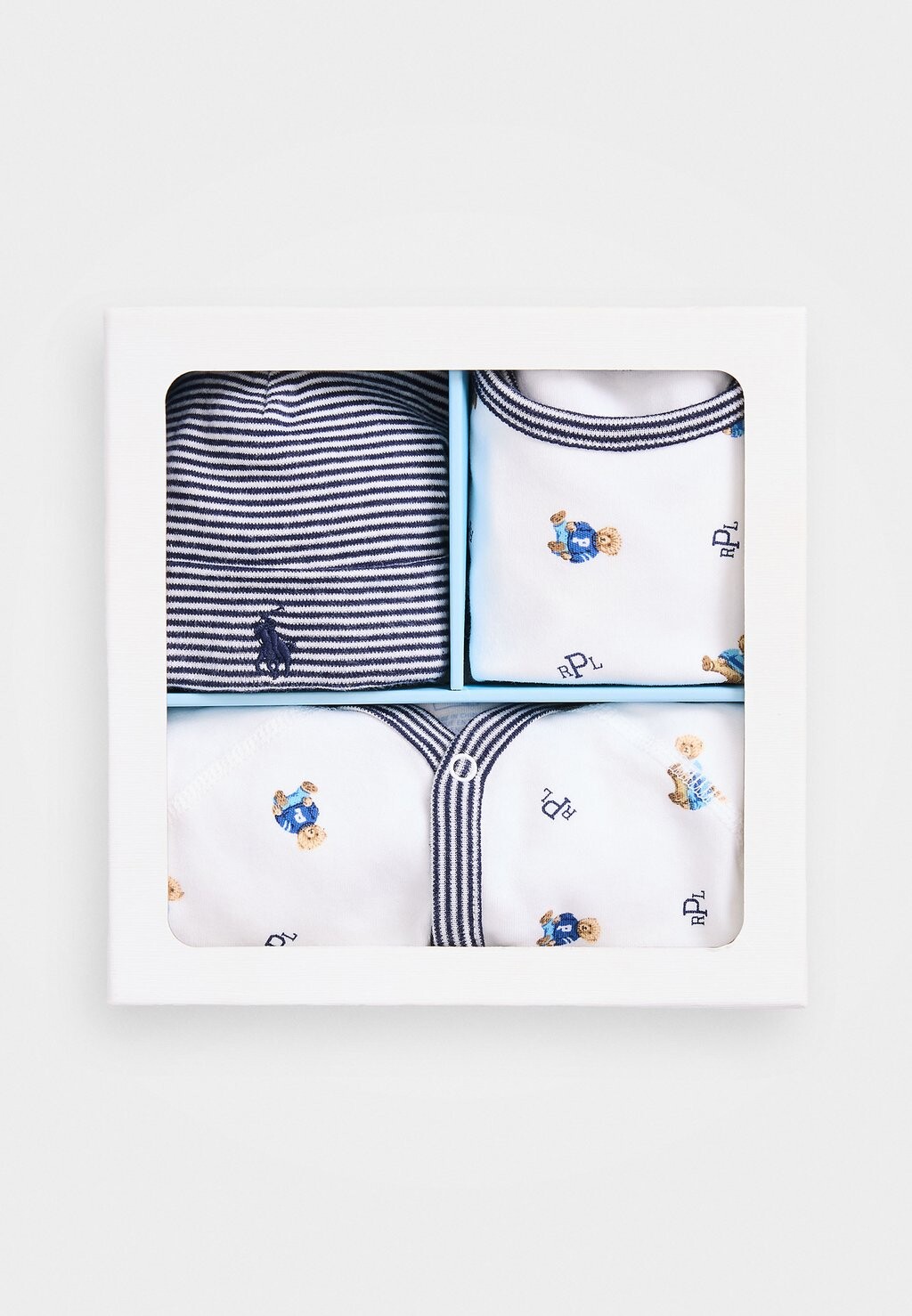 

Комбинезон POLO BEAR COTTON THREE-PIECE GIFT SET Ralph Lauren, прозрачный