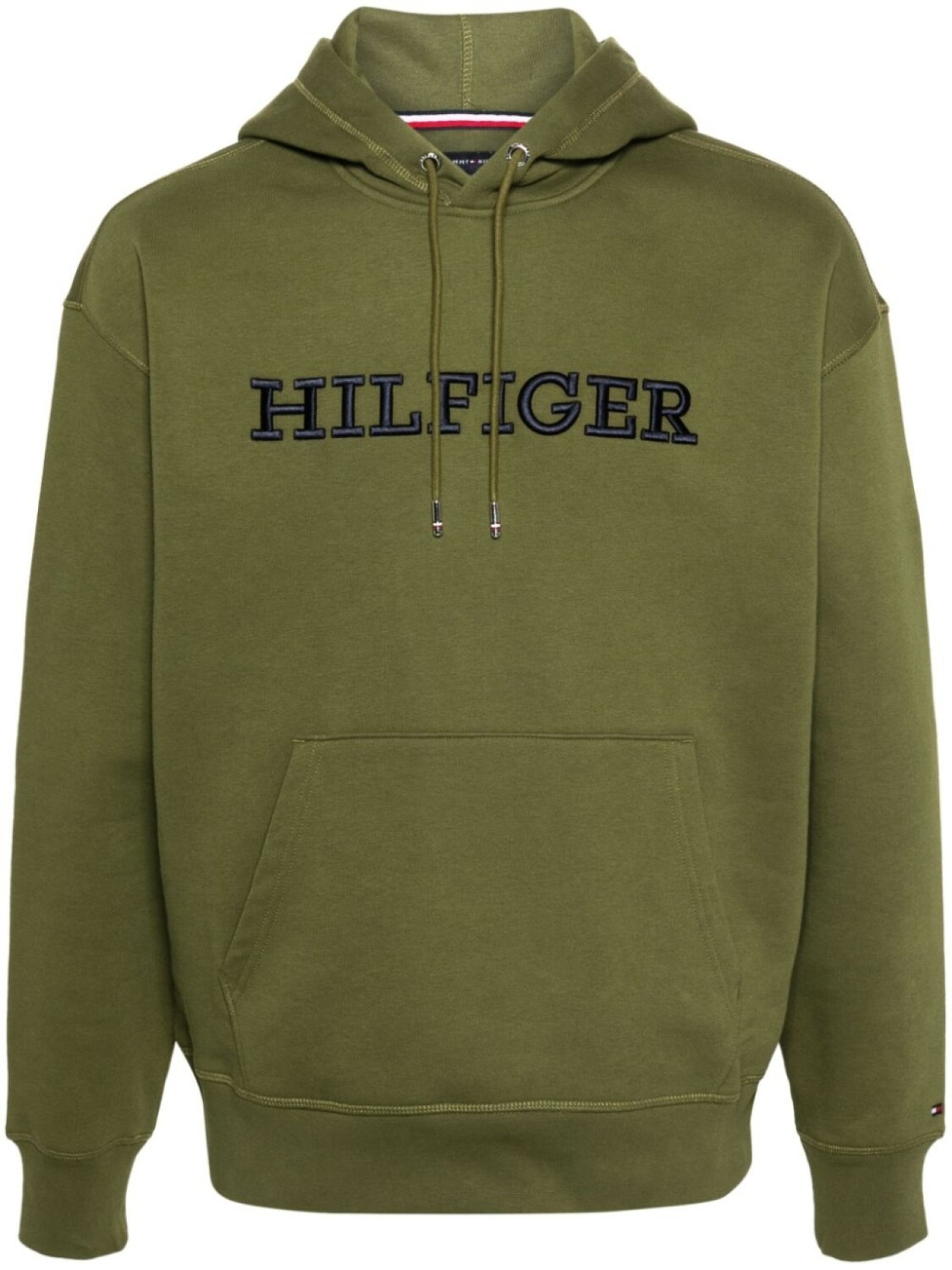 

Толстовка с вышитым логотипом Tommy Hilfiger, зеленая