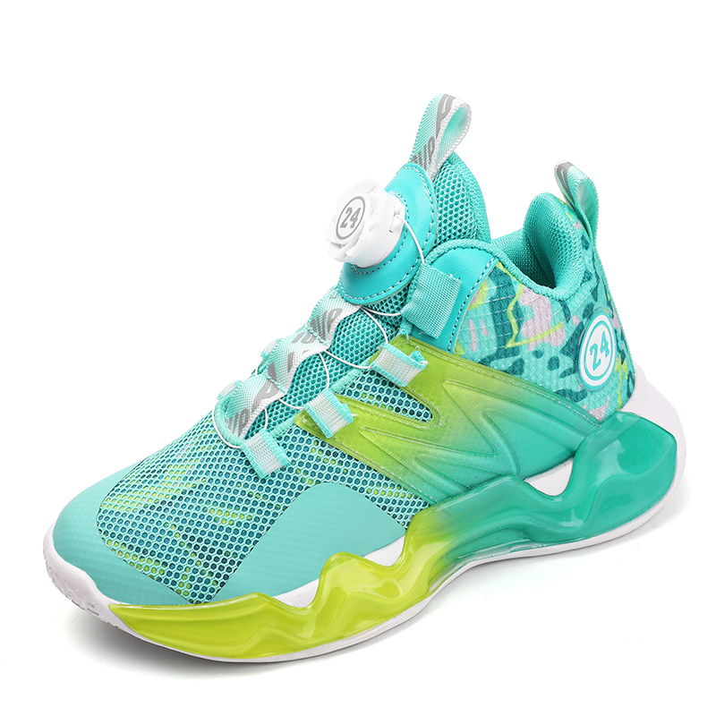 

Детские баскетбольные кроссовки средней высоты KUPE, аква