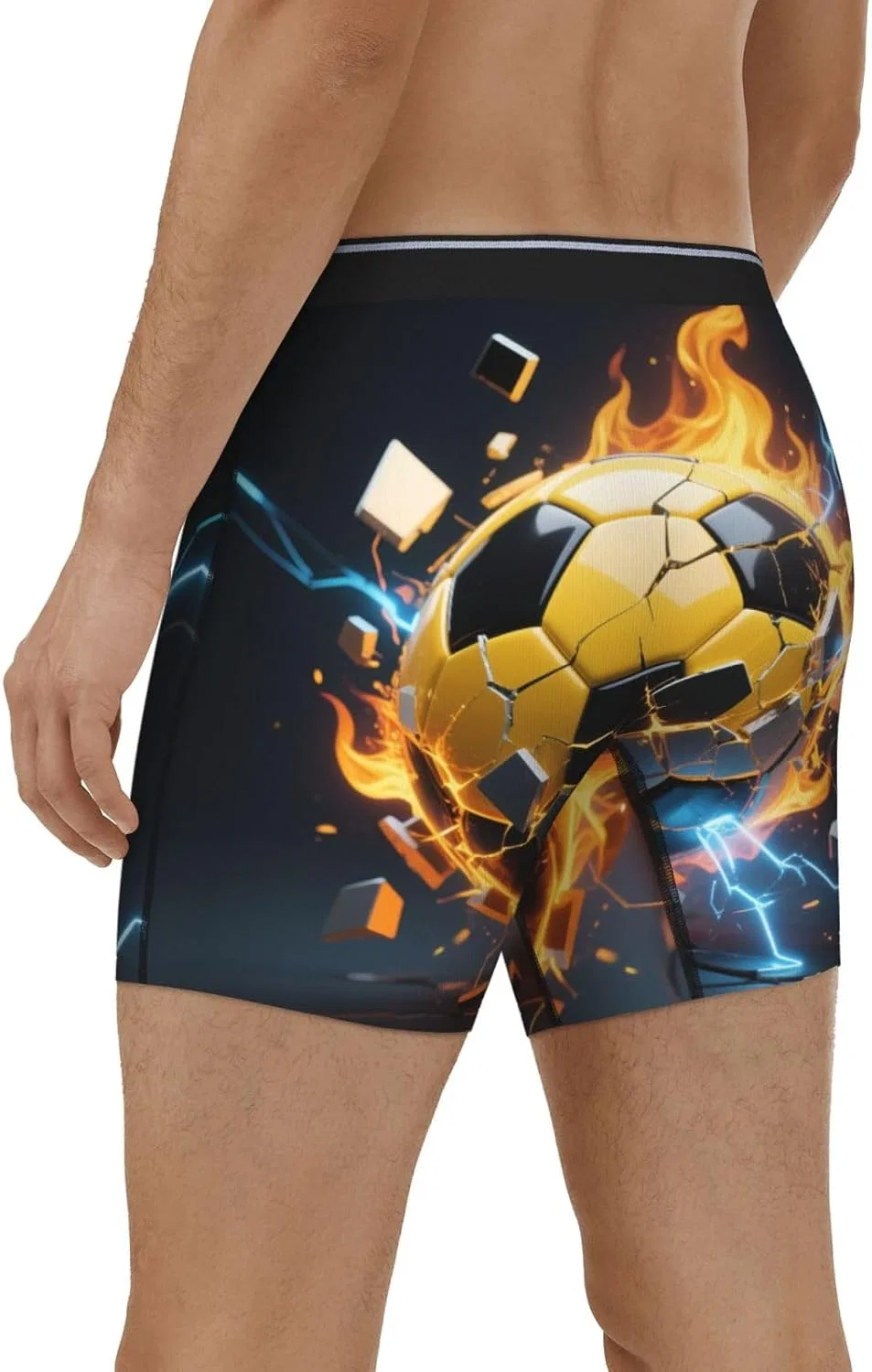 Боксеры с принтом Fire Soccer, Fire Soccer — фото 3