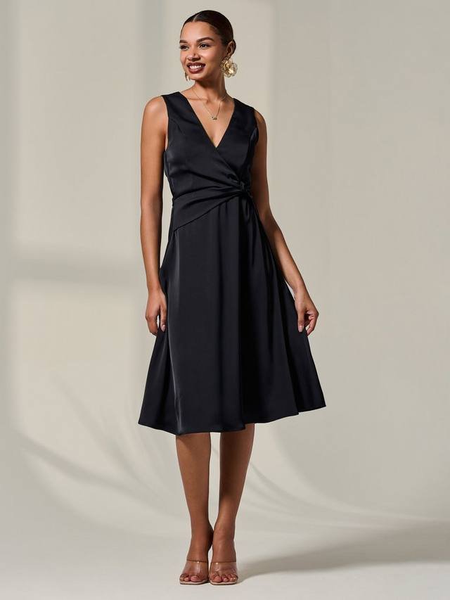 

Платье миди с акцентом на талии Jolie Moi, Black