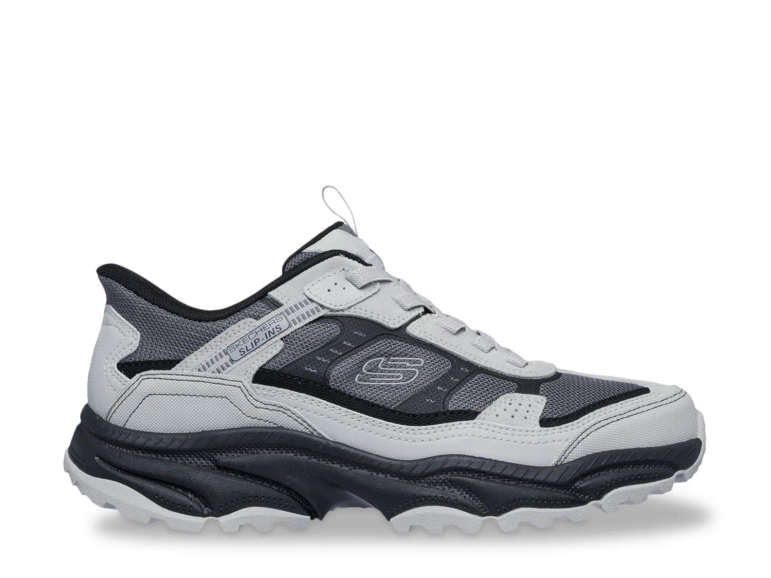 Кроссовки Skechers Hands Free Slip-ins: Vigor AT Trail Shoe - Men's, серый/черный — фото 3