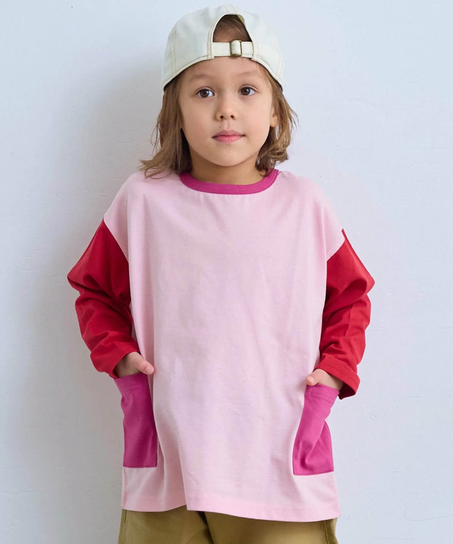 Хлопок, США, футболка с боковым карманом, длинная Life Support Products, Light Pink CZ