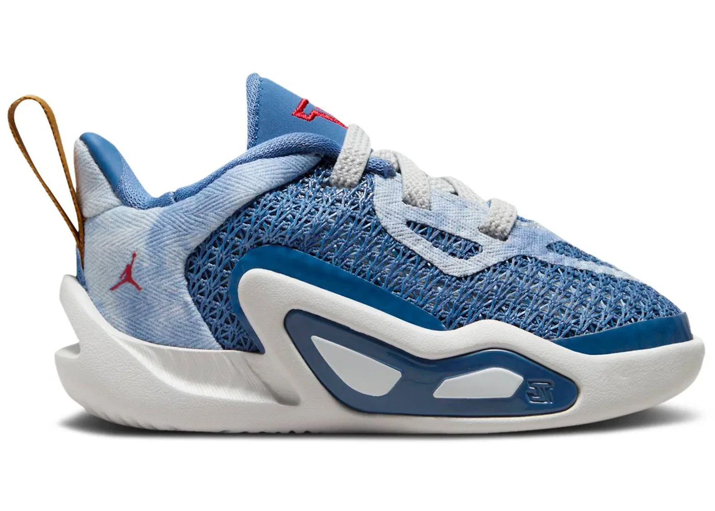 Детские кроссовки для активного спорта Jordan Tatum 1 Jordan, Stone Blue/University Red-Mystic Navy