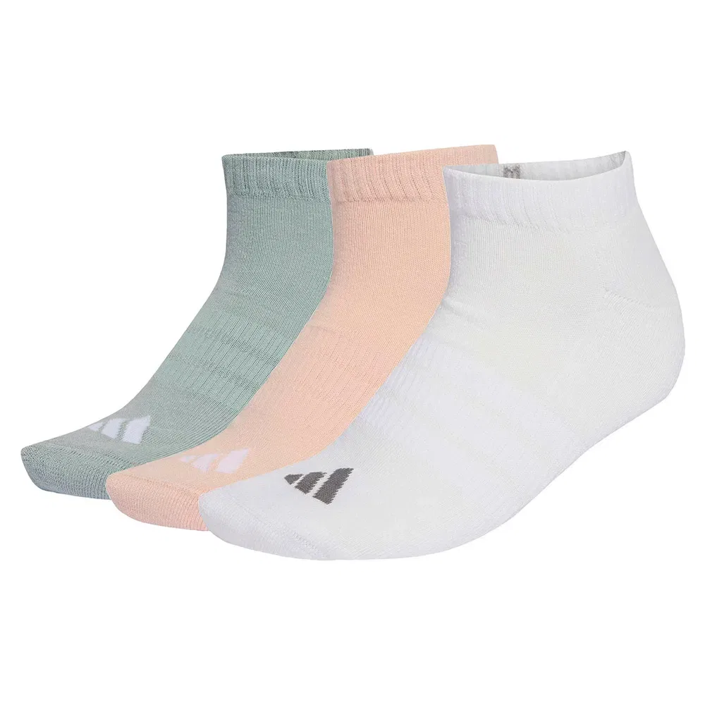 Носки низкие с амортизацией Adidas Cushioned Essentials 3 пары, мультиколор