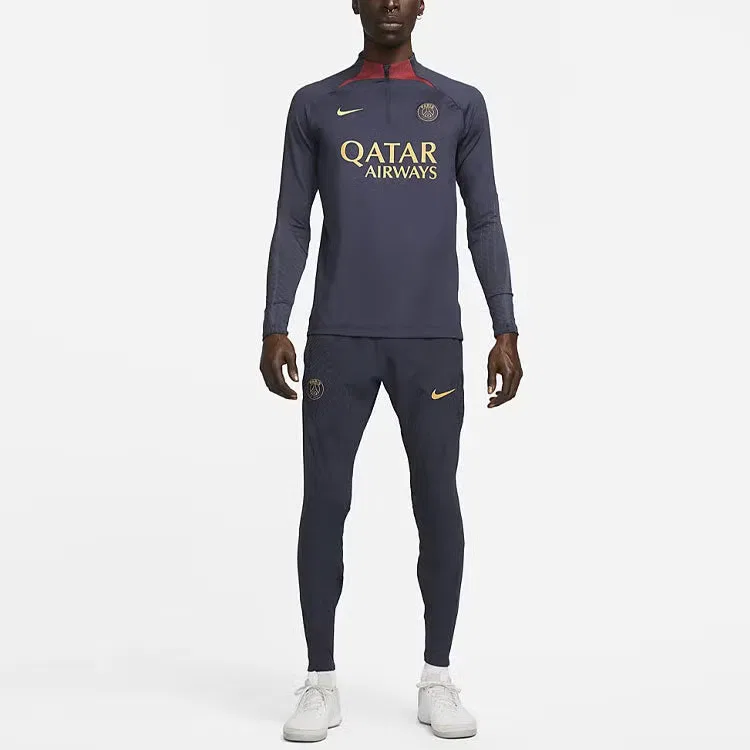 Штаны футбольные с трикотажным кроем Paris Saint-Germain Strike Elite Nike, синий — фото 3