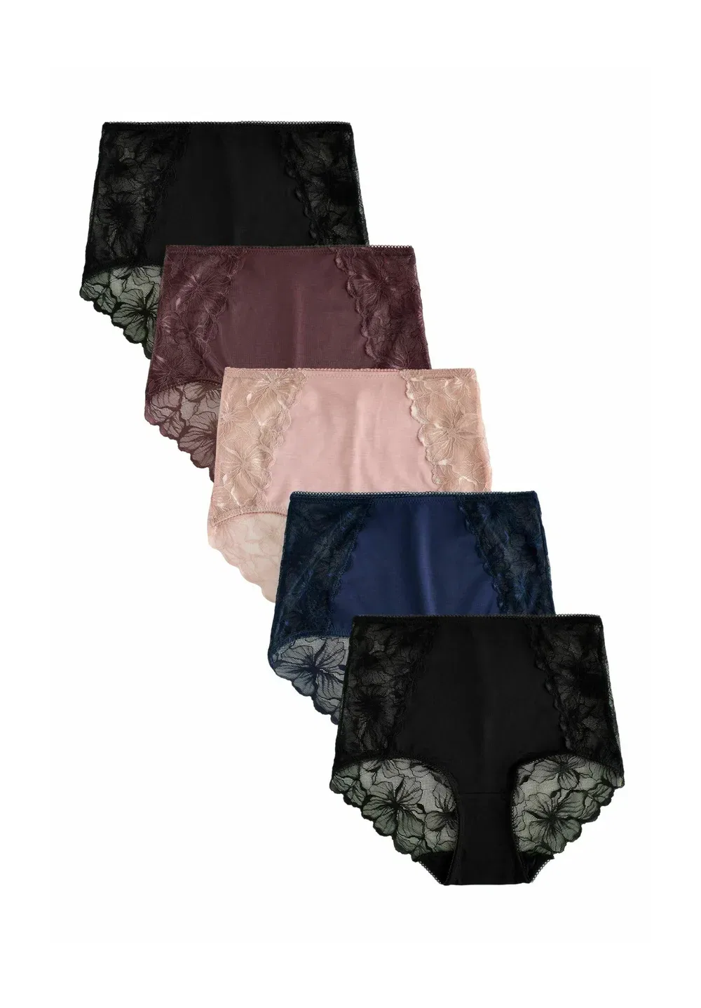 5 упаковок - корректирующее белье Next, Black Navy Praline Nude — фото 3