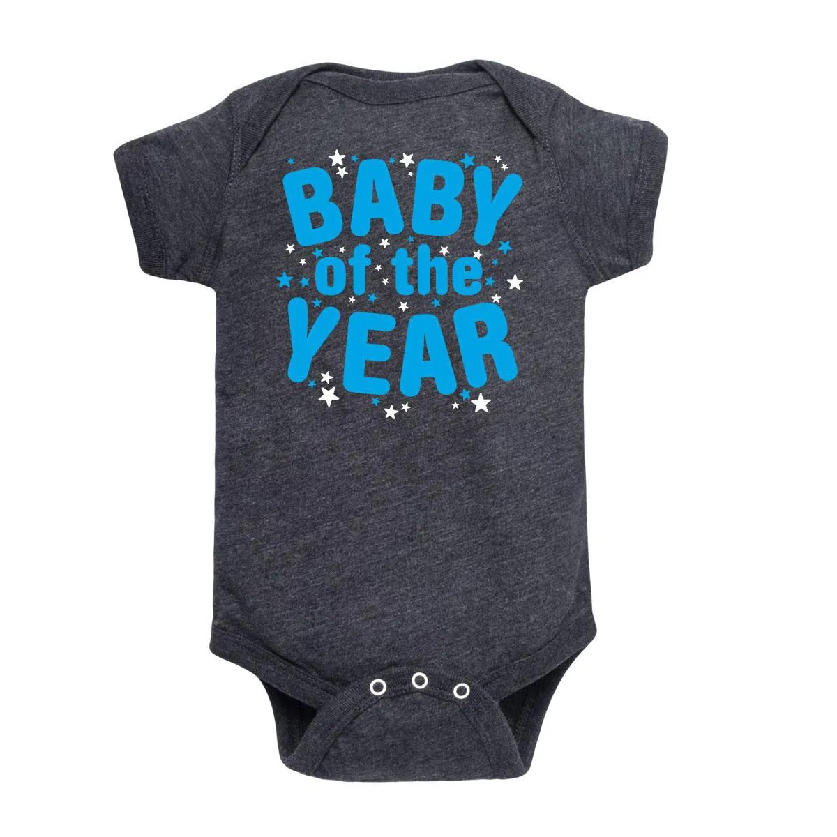 Боди-комбинезон с принтом Baby of the Year Boy Instant Message, heather charcoal