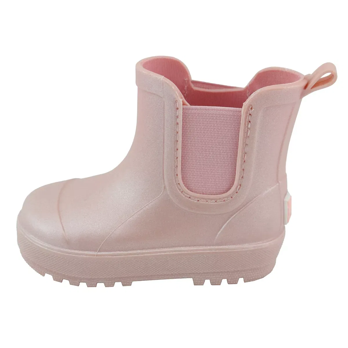 Детские резиновые сапоги-челси с принтом Bearpaw, Rose Gold Gloss — фото 3