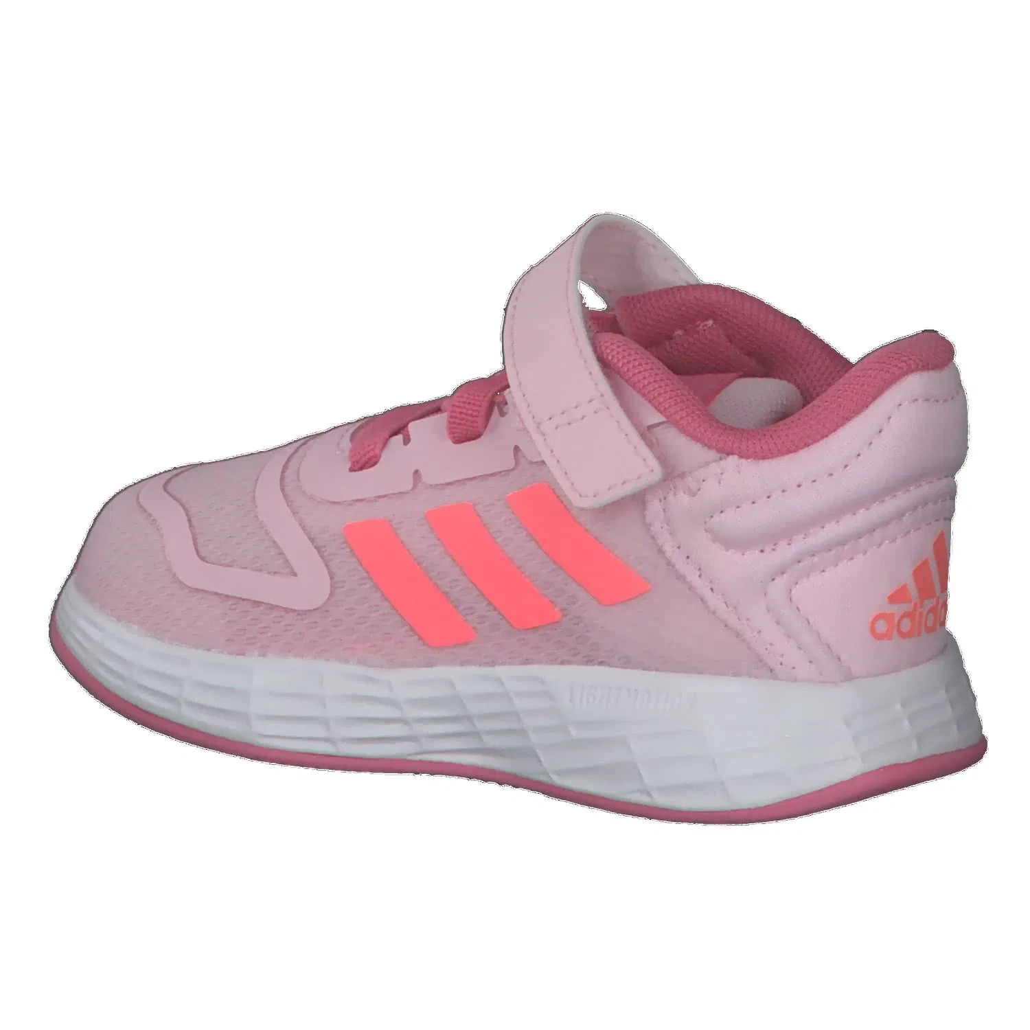 Детские кроссовки для мальчиков с легкой подошвой Duramo 10 El I Adidas, Pink Clear Pink Acid Red Rose Tone — фото 3