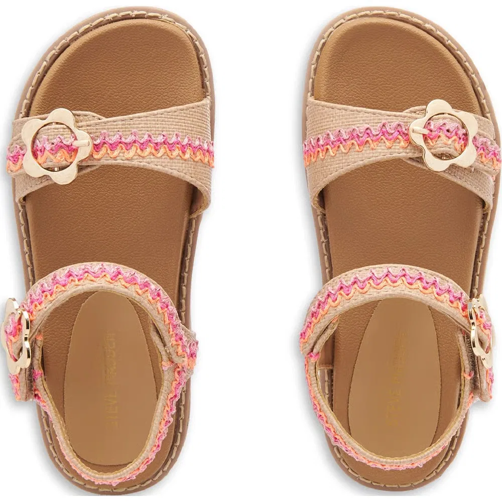 Детские сандалии на платформе J-Ebony Steve Madden, Natural Multi — фото 4