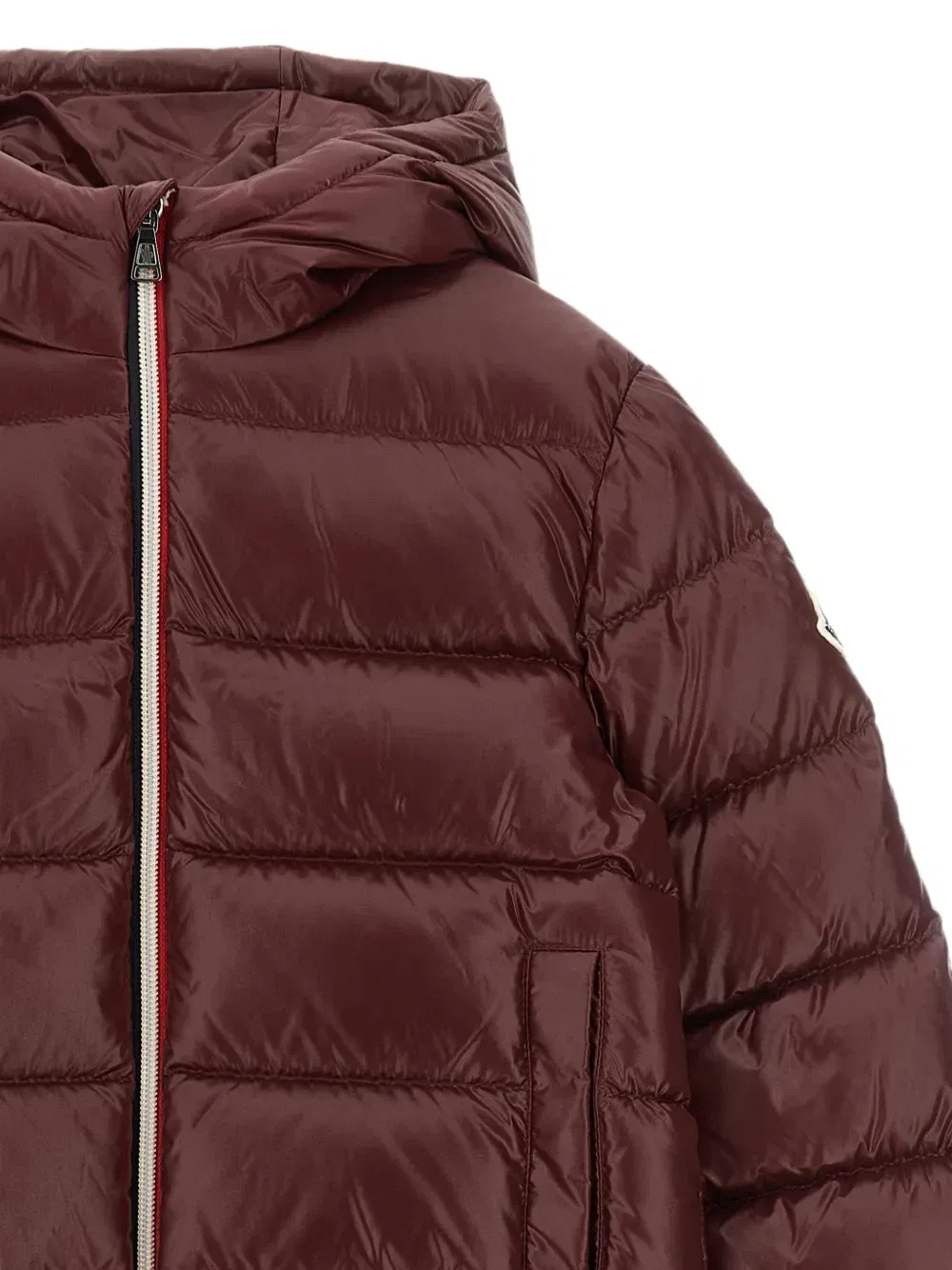 Куртка New Aubert с простежкой в виде валиков Moncler Enfant, красный — фото 3