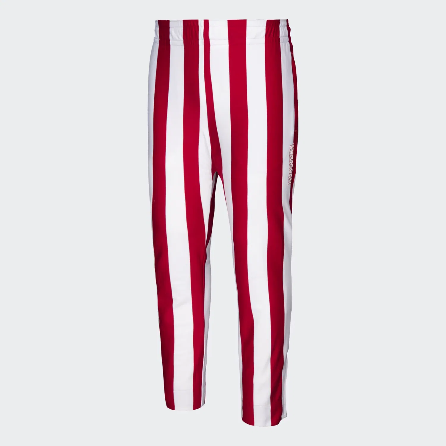 Мужские баскетбольные штаны с полосатым принтом Indiana Hoosiers Adidas Performance, Team Victory Red/White