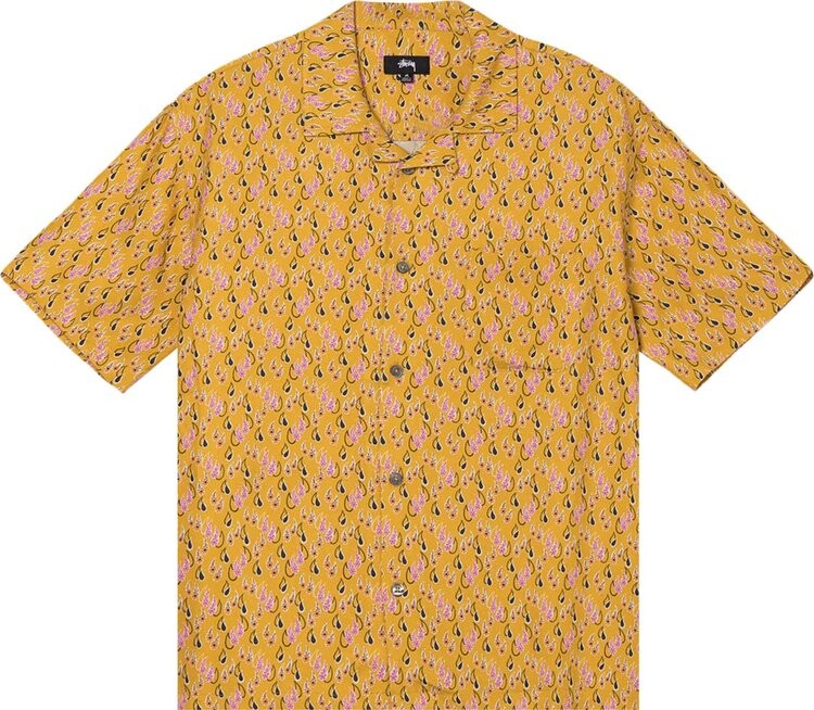 

Рубашка Stussy Paisley Tears Shirt 'Mustard', желтый