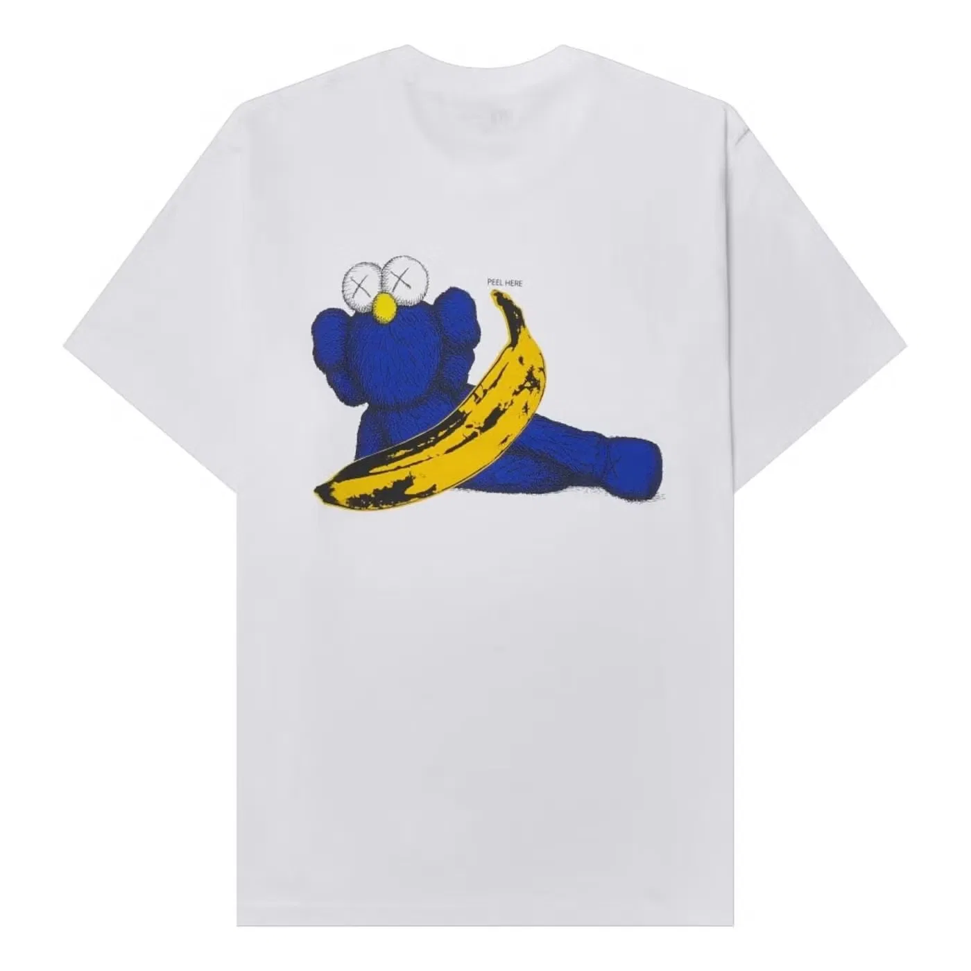 Футболка с принтом X KAWS Uniqlo, белая — фото 2