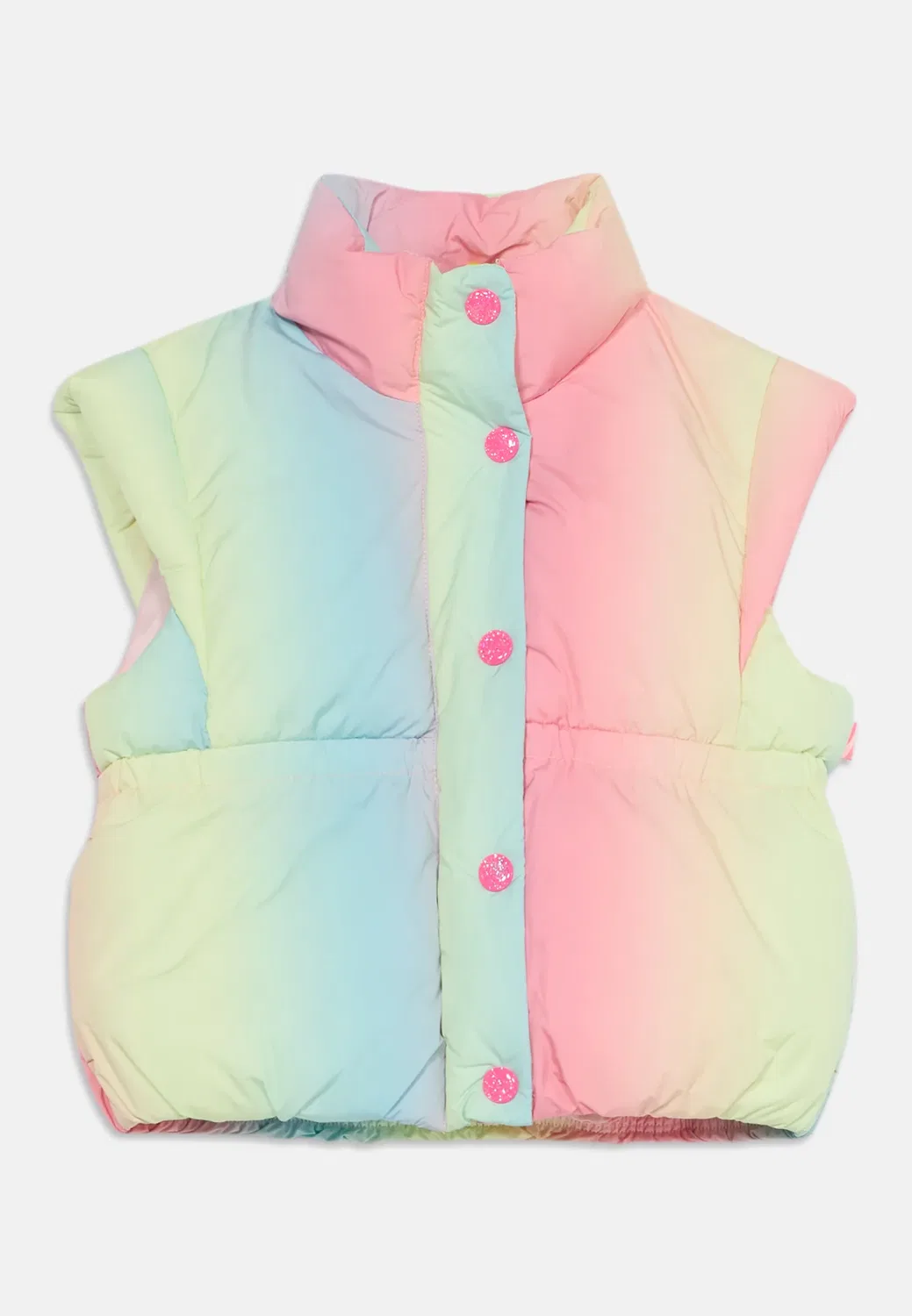 Пуховый жилет без рукавов для девочки Billieblush, Multi-Coloured — фото 3