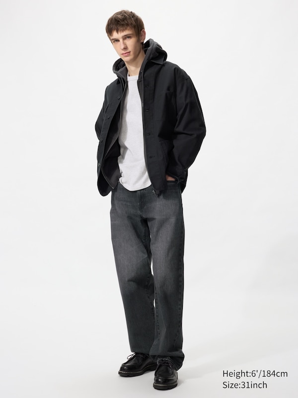 

Мешковатые джинсы (удлиненные) Uniqlo, 08 dark grey