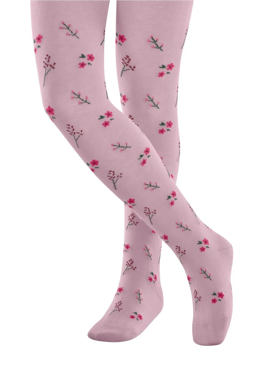 Колготки FALKE 'Little Flowers' цвета маджента — фото 3