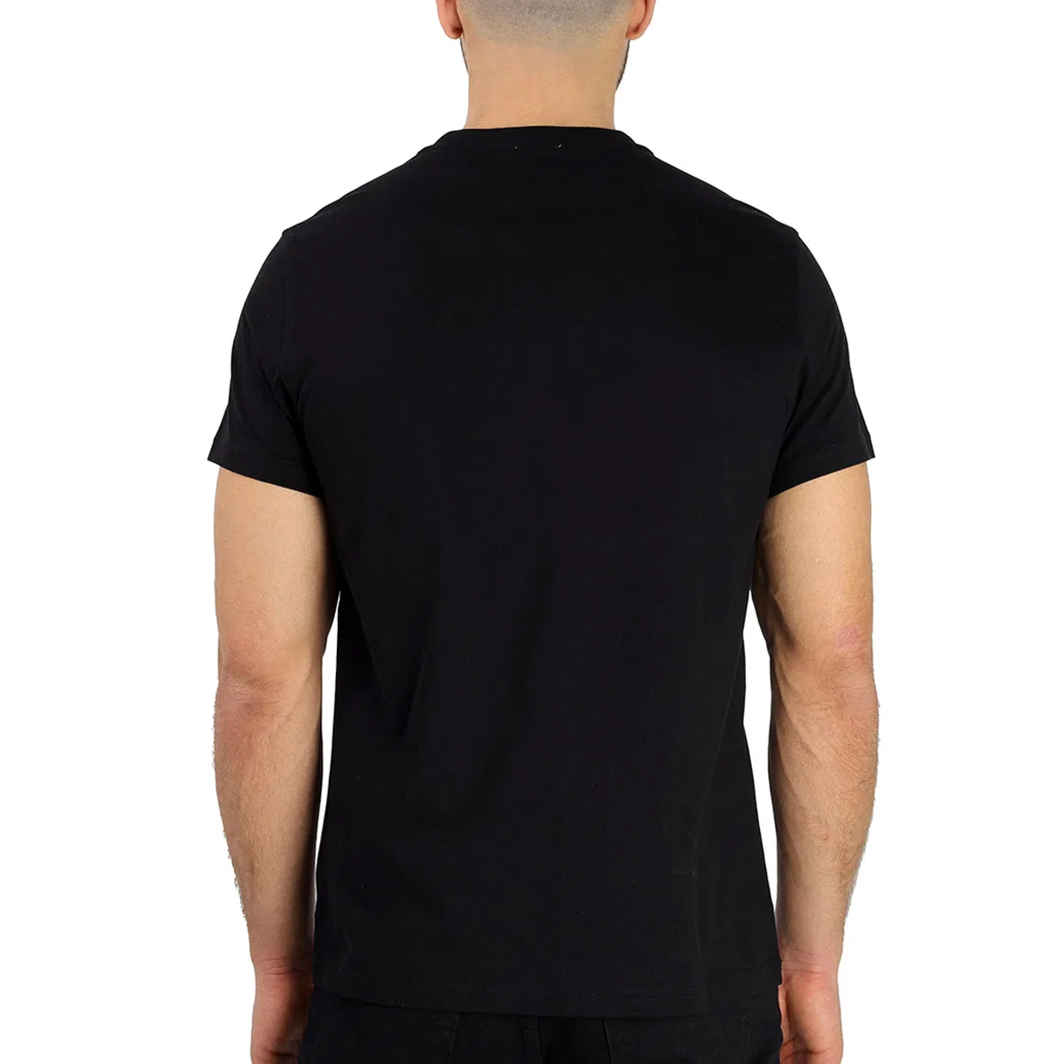 Футболка хлопковая с монограммой Monogram Motif Cotton T-shirt Burberry, Black — фото 3