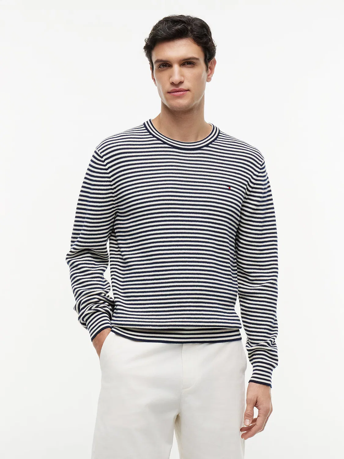 Свитер Tommy Hilfiger темно-синего цвета — фото 2