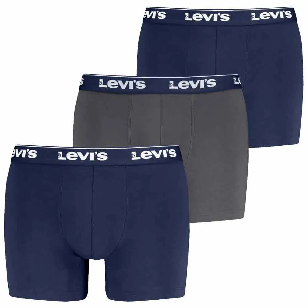 Мужские боксеры с принтом Repeat Logo Levi's, Grey — фото 3