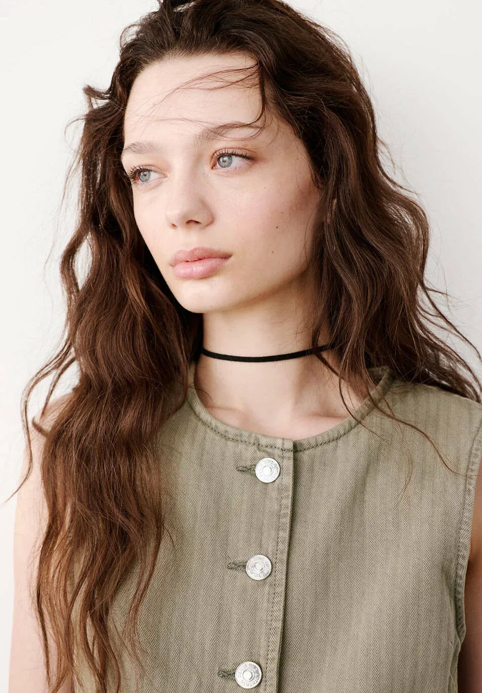 Подростковый жилет Mango Kids, Khaki — фото 4